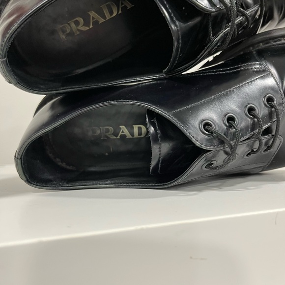 PRADA Leather Lace-up. Prada Size 7 Is Like USA Size 8-8.5 - Picture 7 of 9
